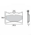 Immagine 0 di Pastiglie Freno Brembo 07KT01.RR (07GR5605)