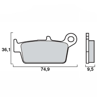 Pastiglie Freno Brembo 07HO2608