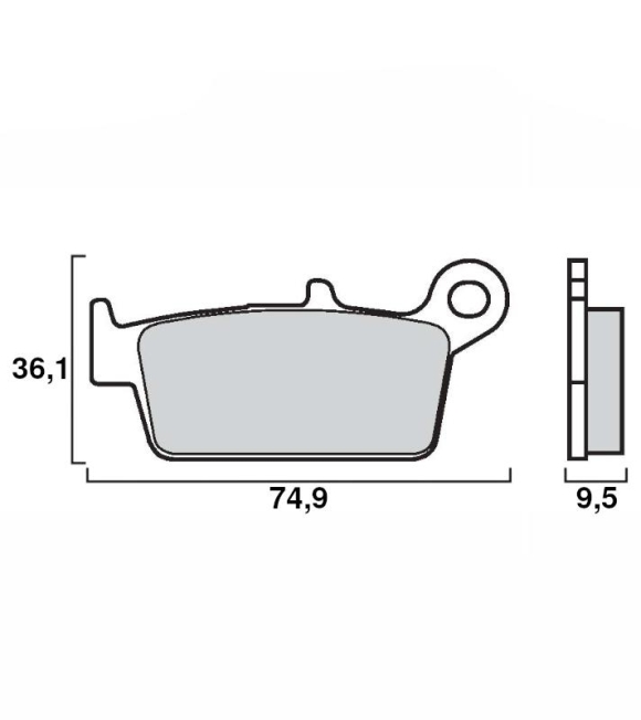 Immagine 0 di Pastiglie Freno Brembo 07HO2608