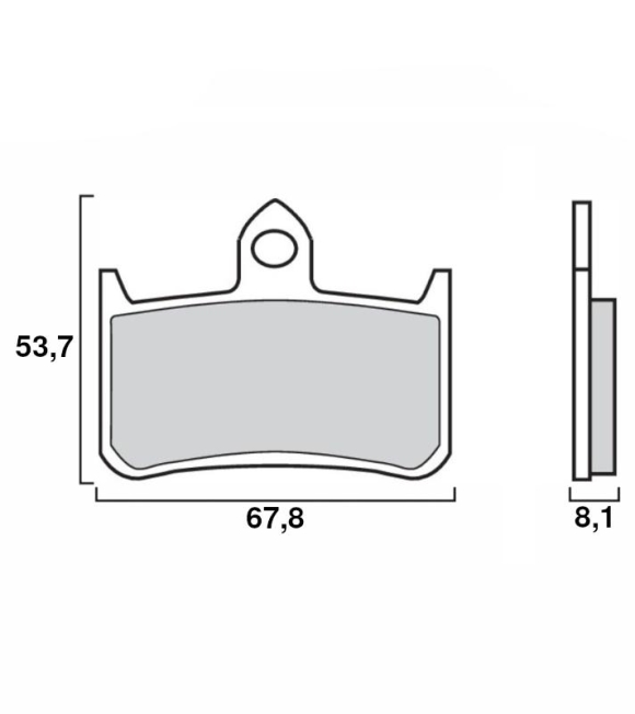Immagine 0 di Pastiglie Freno Brembo 07HO2807