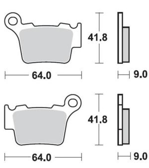 Pastiglie BREMBO cod. 07BB27SD Sinterizzate 2